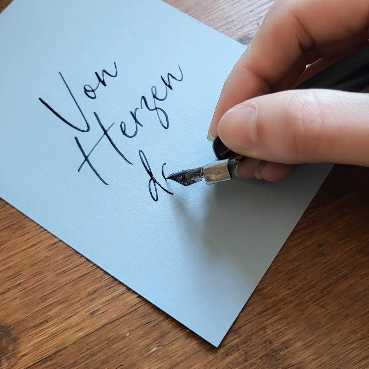 Handschriftliche Kalligrafie als Beispielbild für den Blog